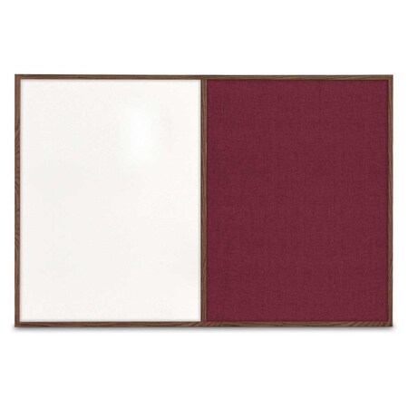 United Visual Products Slim Style Indoor Enclosed Radius Corkbo UVRDS23SB-WHITE-RUBBER